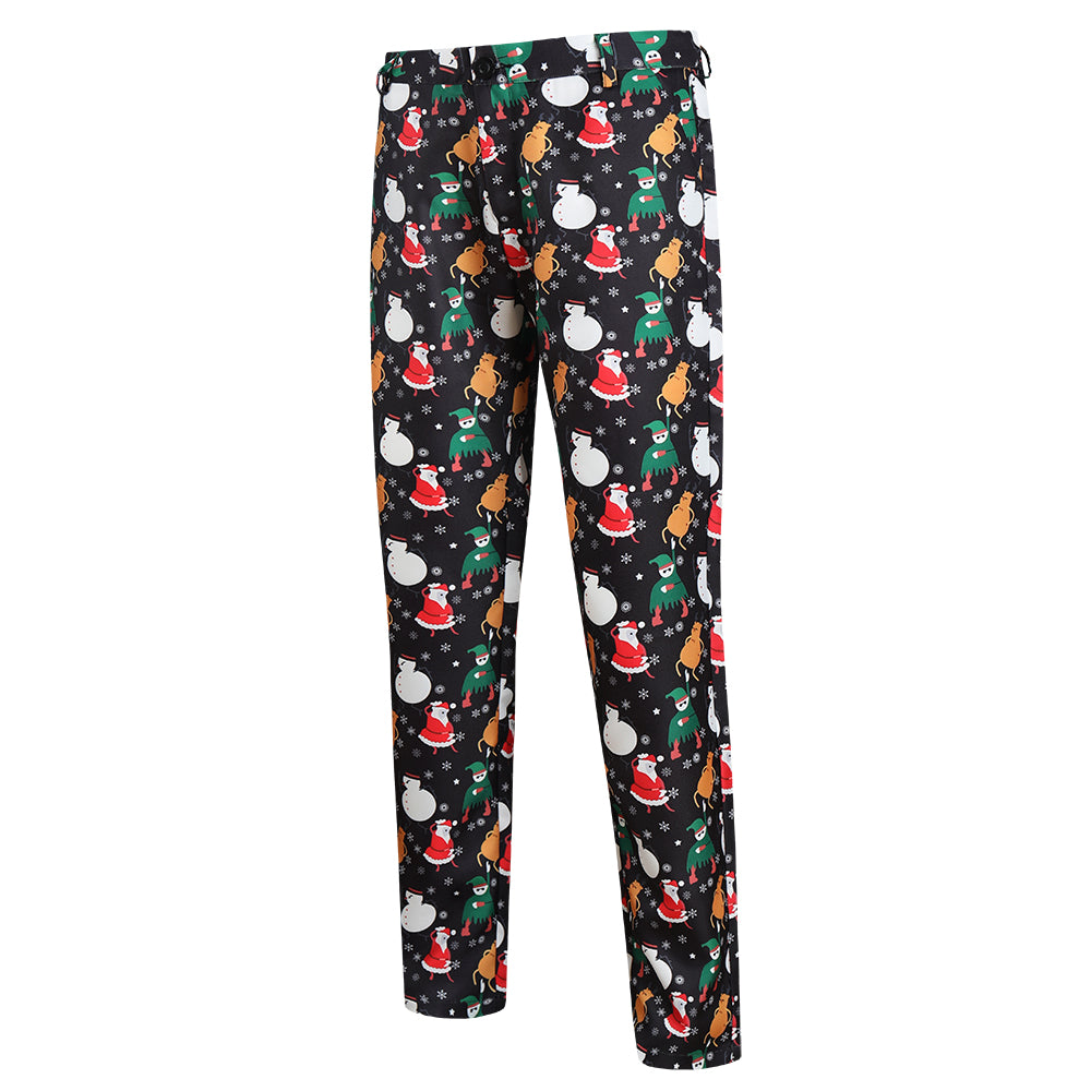 Men's Colorful Printed Vest Suit #2TZMK41 - Suits | Multicolour / M