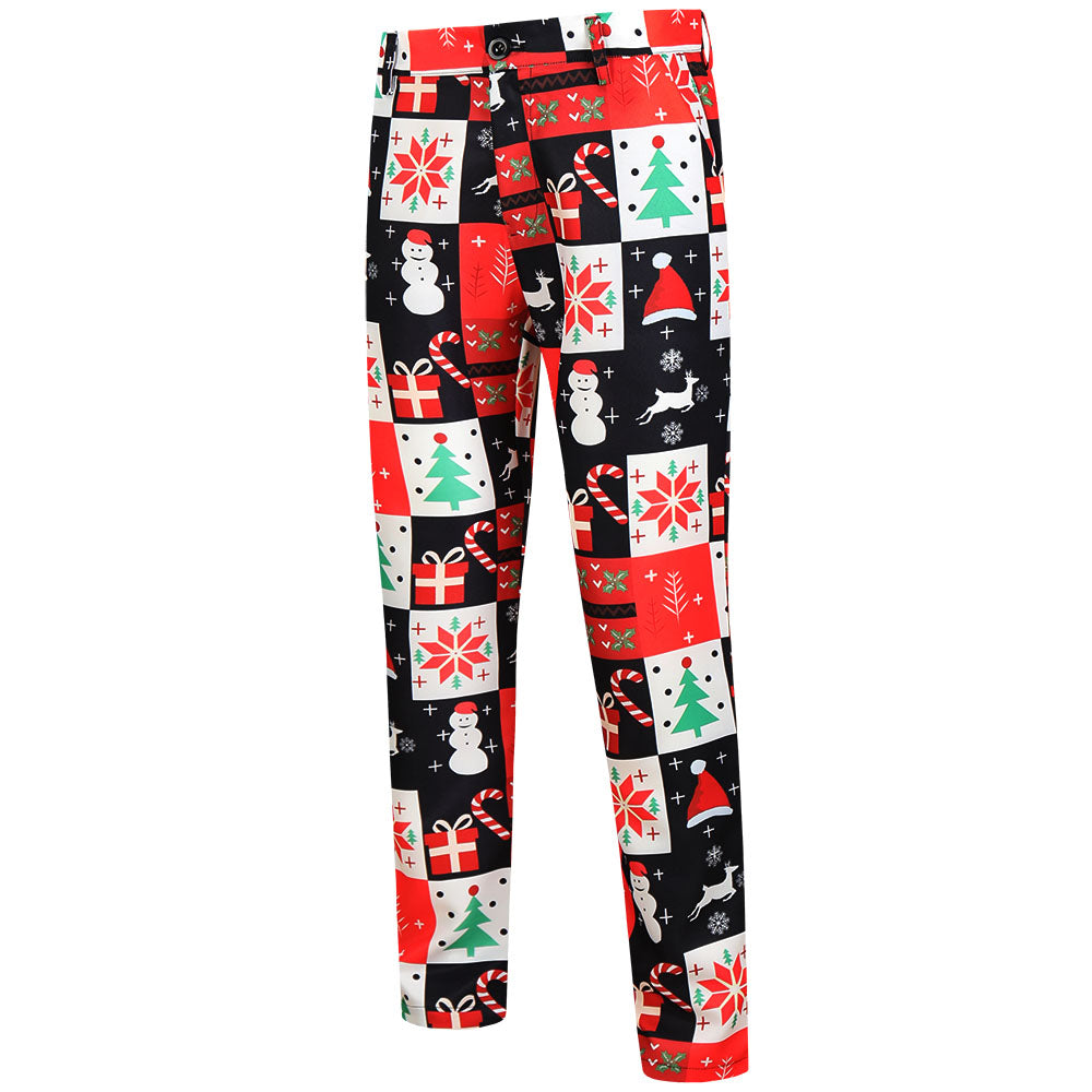 Men's Christmas Fashion Vest Suit #2TZMK622 - Suits | Multicolour / M