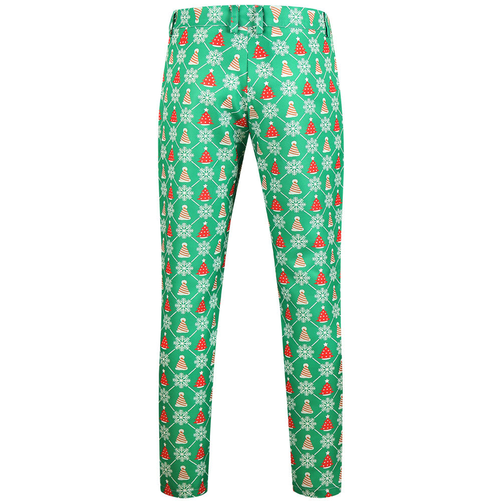 Men's Christmas Three Piece Suit #3TZMK623 - Suits | Green / M