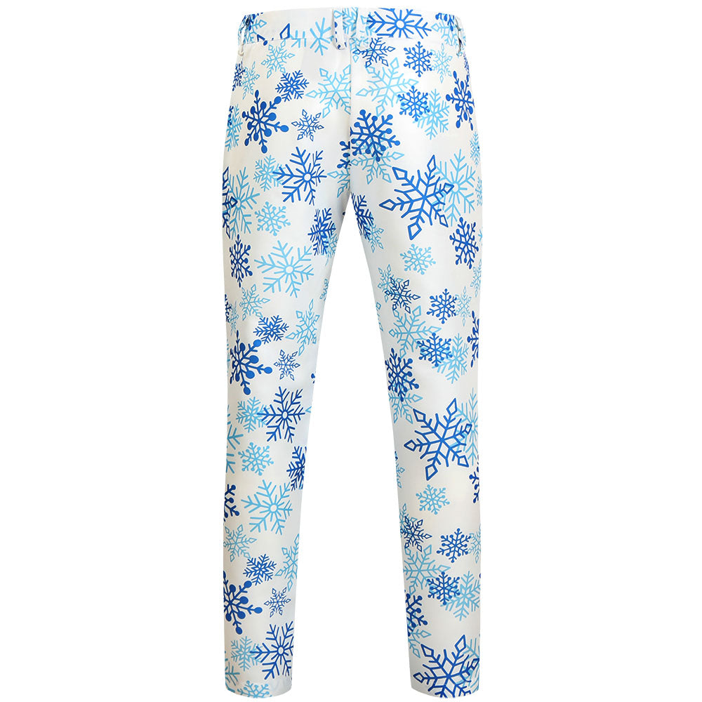 Men's Snowflake Three Piece Suit #3TZMK626 - Suits | Blue / M