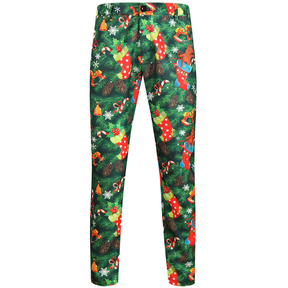 Men's Christmas Three Piece Suit #3TZMK629 - Suits | Multicolour / M