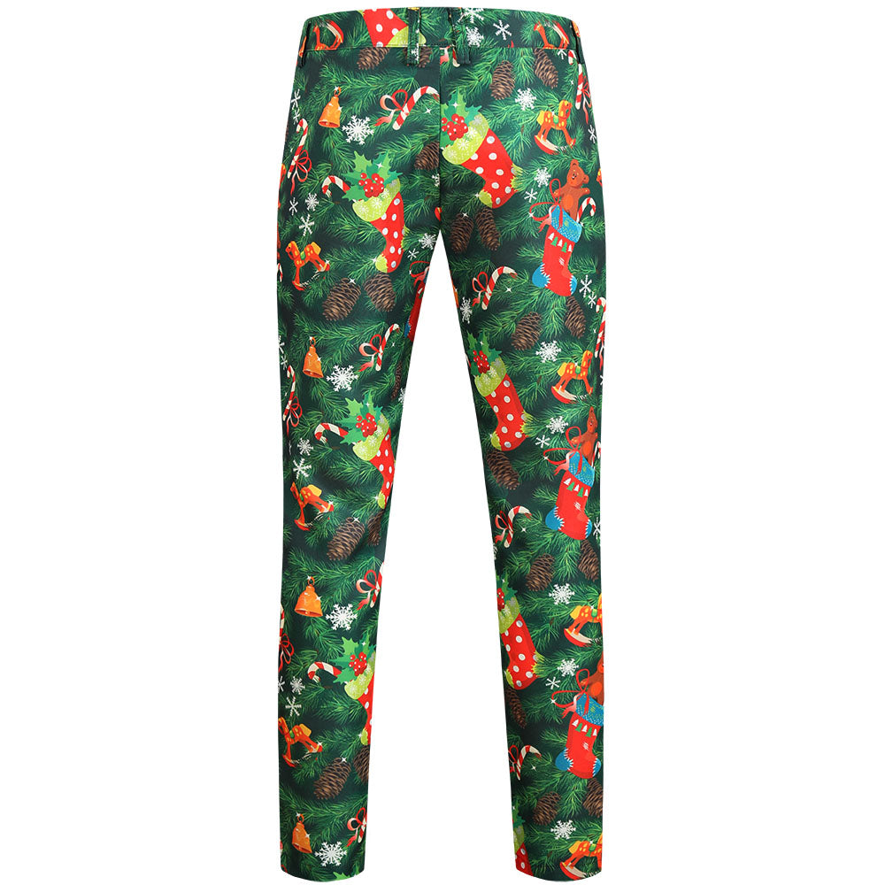 Men's Christmas Printed Suit #2TZ629 - Suits | Multicolour / M