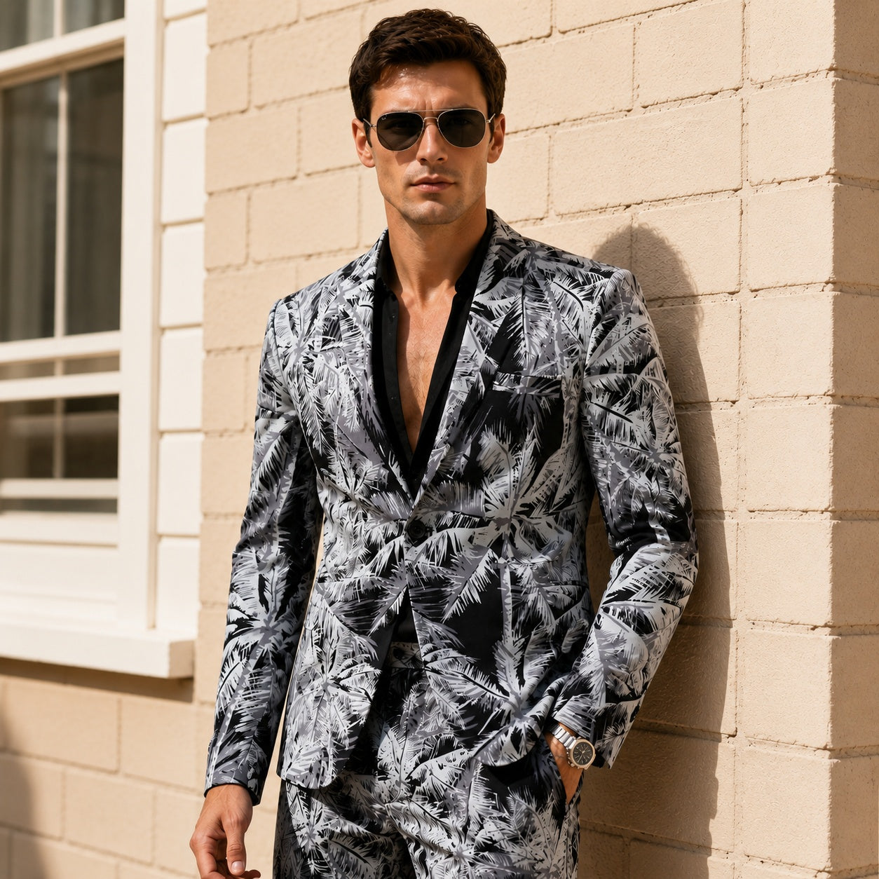 Tropical Palm Suit Set