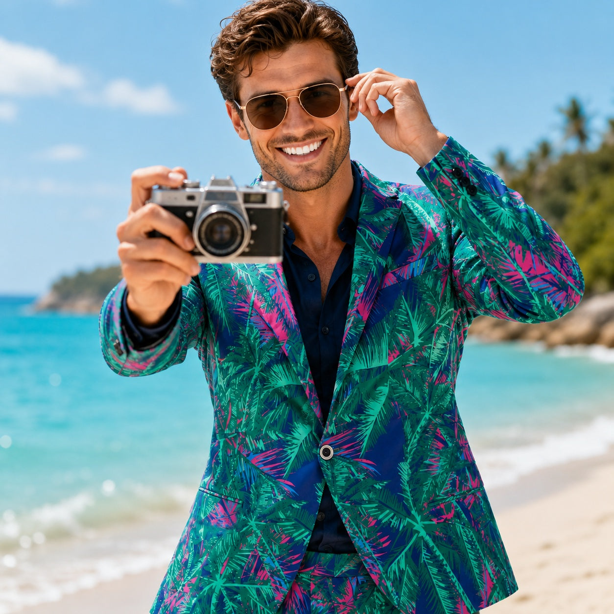 Tropical Palm Suit Set