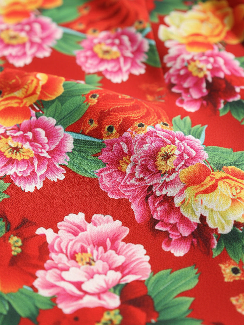 Vibrant Floral Suit Set
