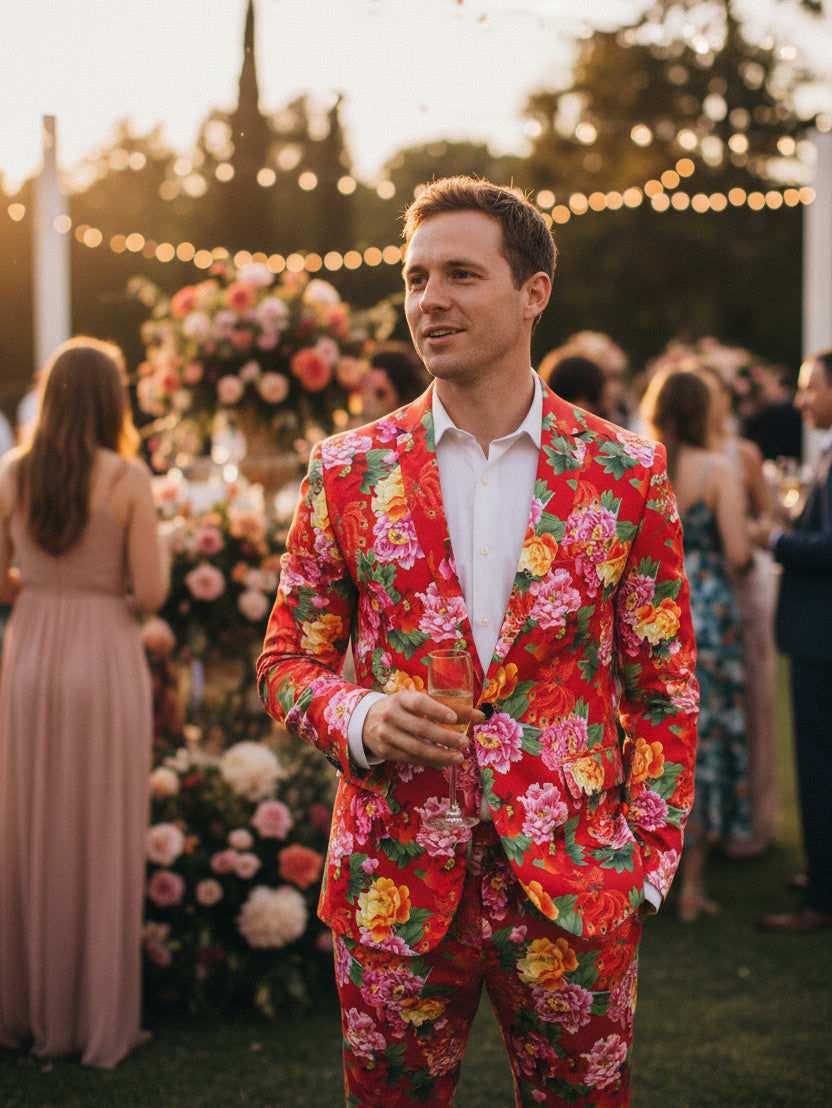 Vibrant Floral Suit Set