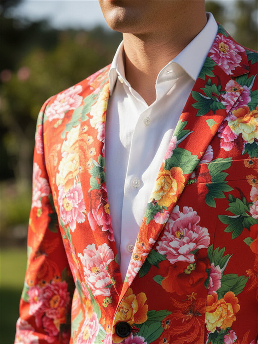 Vibrant Floral Suit Set