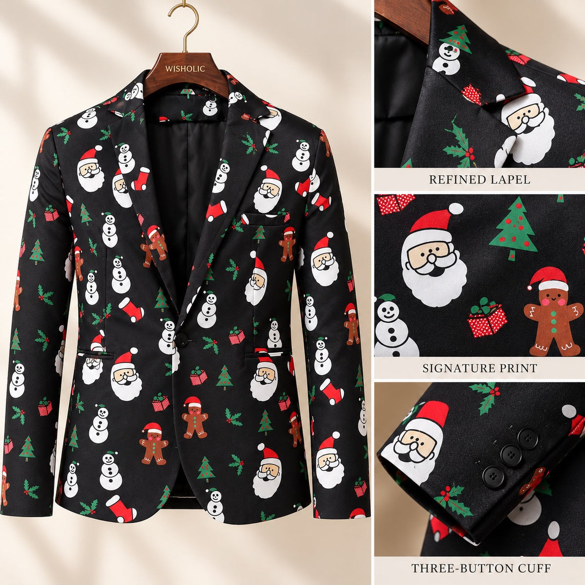 Festive Printed Christmas Suit