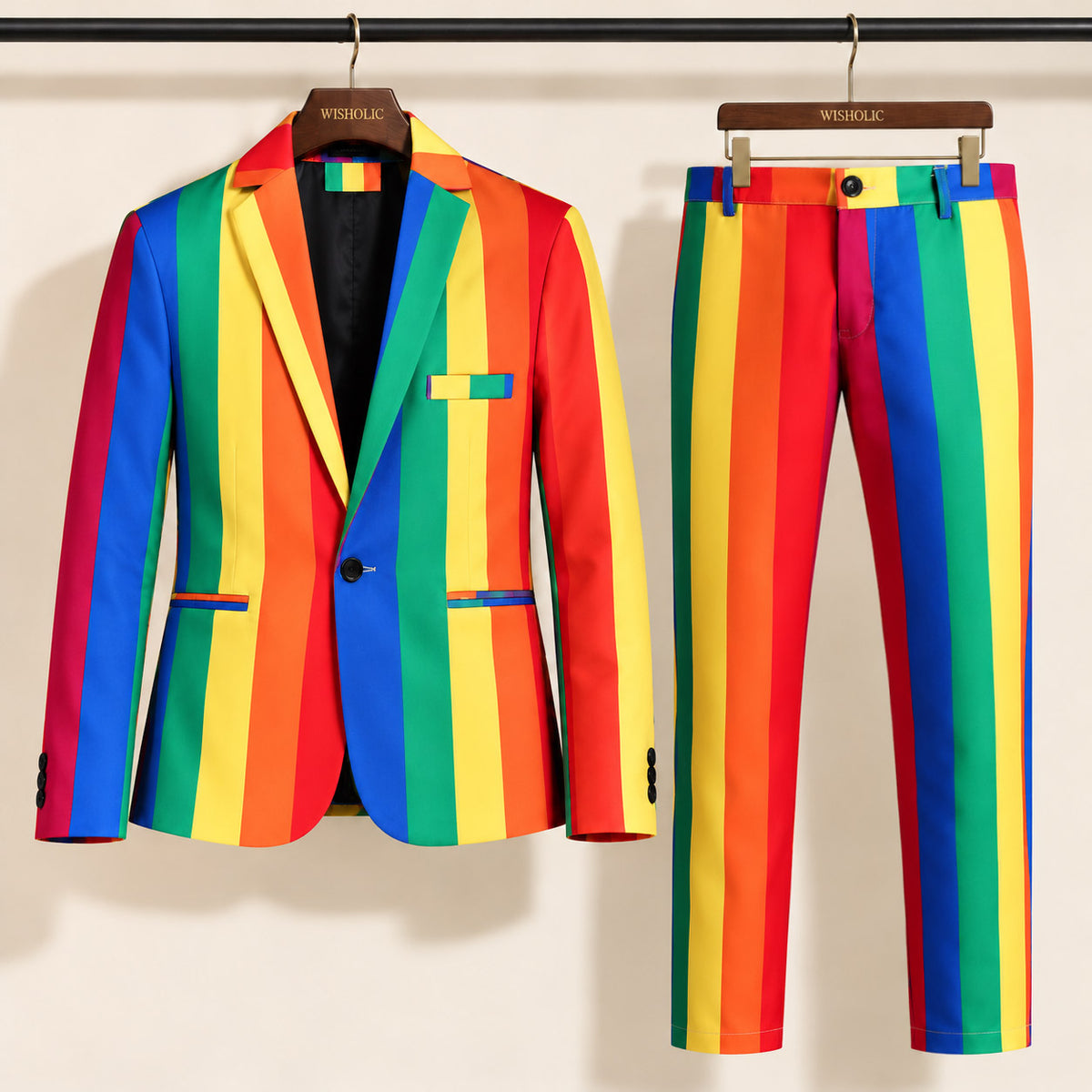 Rainbow Stripe Suit